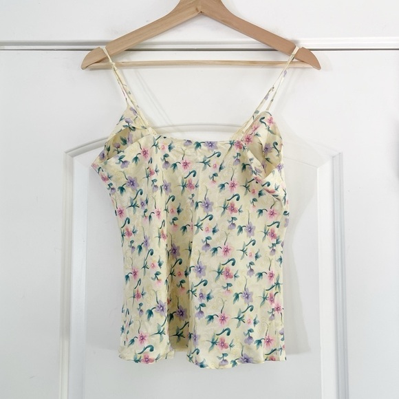 Vintage 100% Silk Floral Intimates Tank - 6 - Picture 3 of 4